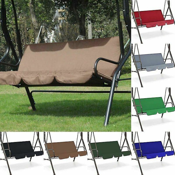 Svart Patio Swing Stol Sitsöverdrag Patio Dammskydd Ersättningsöverdrag För Utomhus Sitsgunga