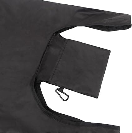 3 genanvendelige indkøbsposer, foldbar shopper med påsyet pose