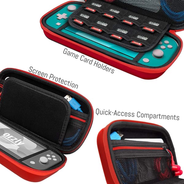 Nintendo Switch Lite-deksel - Beskyttelsesveske med oppbevaring for Switch Lite-spill og tilbehør