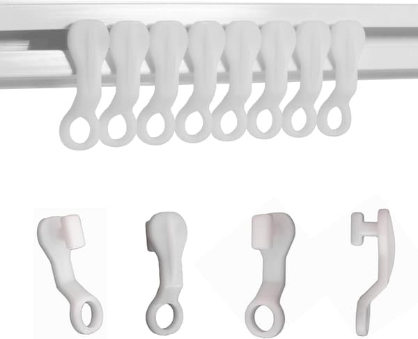 Glidkrokar Vita Plast Gardinkrokar, 50-pack