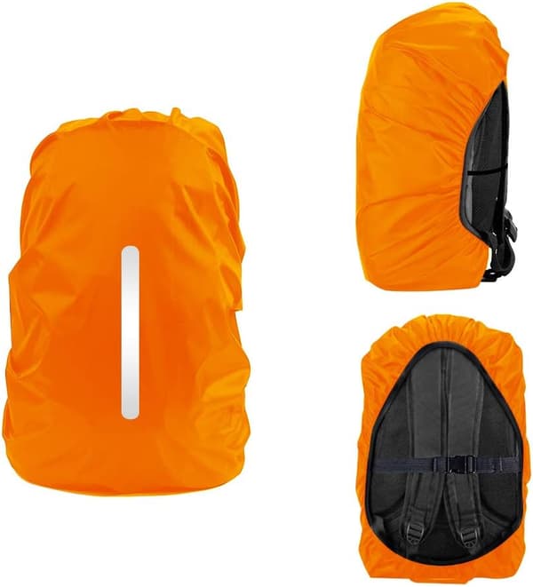 2 pcs Waterproof Backpack Rain Cover, Reflective Dustproof and Anti-theft Rain Cover M 26L-40L
