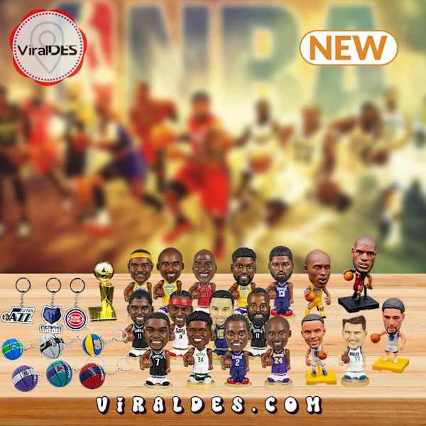 NBA Julekalender 2024 til Jul - NBA Julekalender med 24 Døre, James, Kobe, osv. Tartan Gaveæsker A
