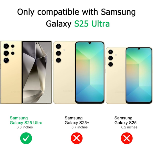 Mykt silikonbeskyttelsesdeksel for Samsung Galaxy S25 Ultra 5G, Støtsikkert ultratynt beskyttelsesdeksel for Samsung Galaxy S25 Ultra (Transparent) Samsung S25