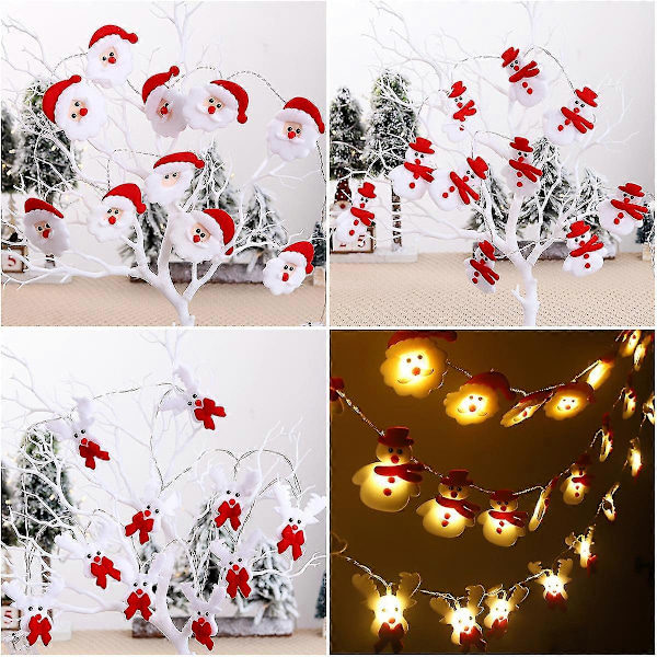 Snømann Jule LED Lyslenke God Jul Dekorasjoner For Hjem 2023 Juletre Ornament Xmas Navidad Gaver