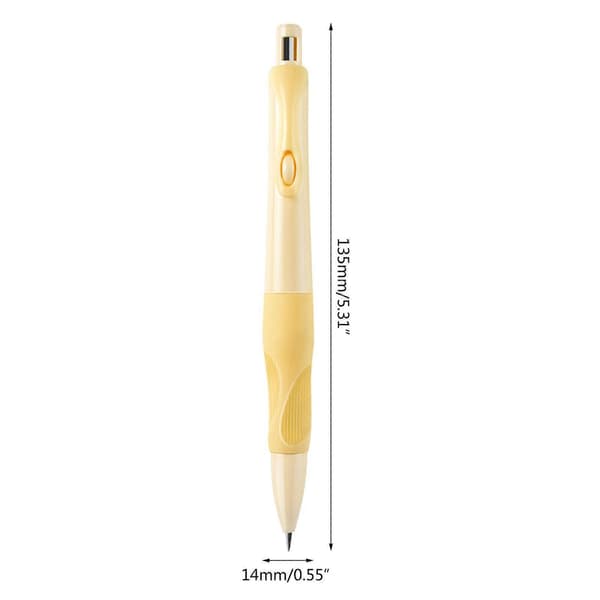 Mechanical Pencil with Refill Leads, 2 mm, Built-in Sharpener; Suitable for Students' Writing, Drawing