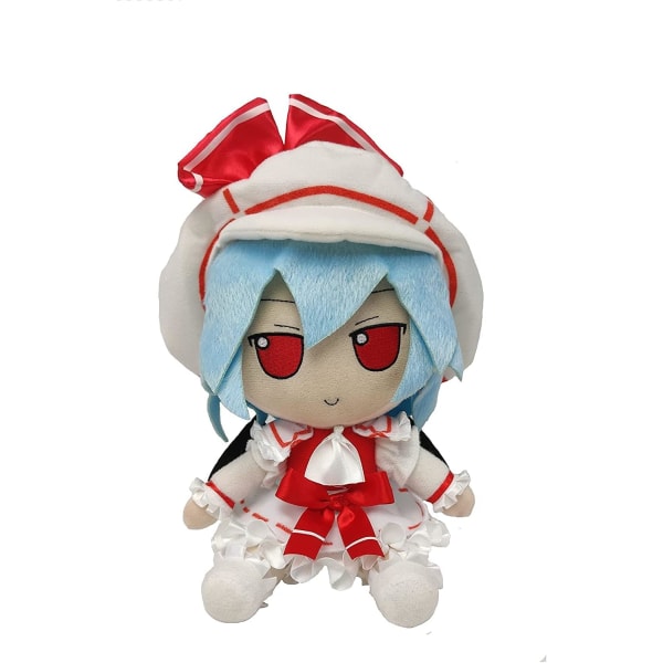 Anime Touhou Project Plysch Doll Toy Fylld Figur Remilia Scarlet Julpresent Söt 20cm Fumo Grågrön 44