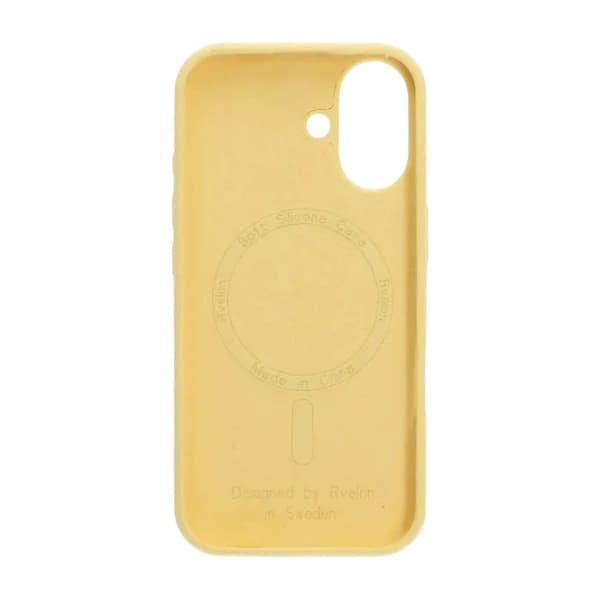 Rvelon iPhone 17 Silikon MagSafe Mobilskall - Gul