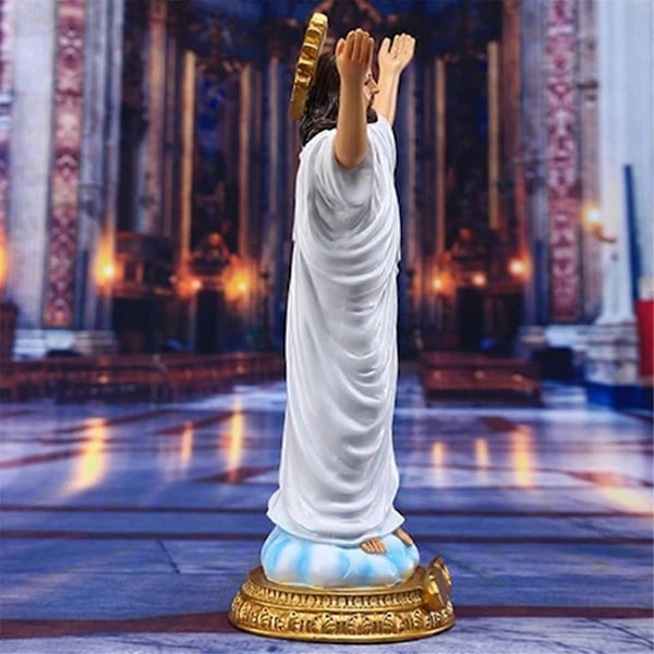 8,86 Tum Hög Jesus Staty Helig Återfödelse Figur Harts Skulptur Påsk Dekoration