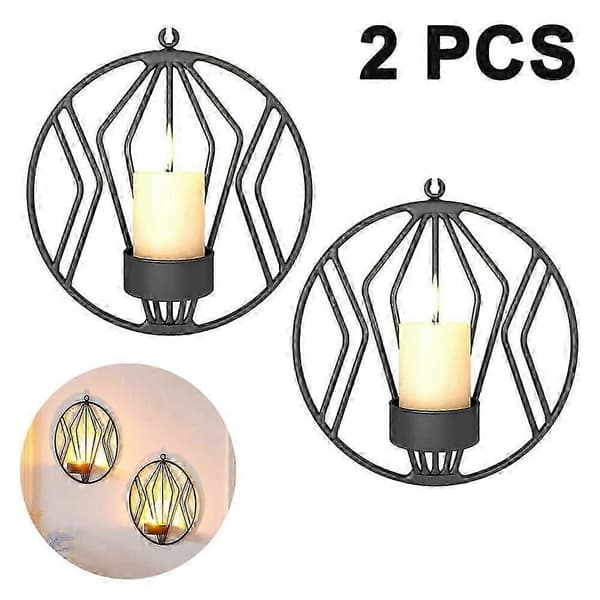 Wall Sconce for Small Pillar Candles, Metal