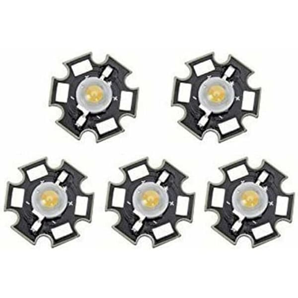 5-pakning kraftige LED-lamper, varmhvit, 3 W [Energiklasse A]
