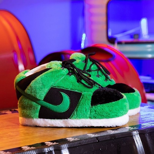 Aj Bomullstofflor, vinter inomhus utomhus tofflor Black and green 35-44