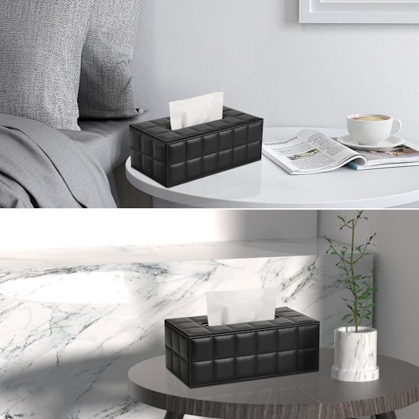Tissue Boxes, PU Leather Tissue Boxes, Rectangular Tissue Boxes for Tissues