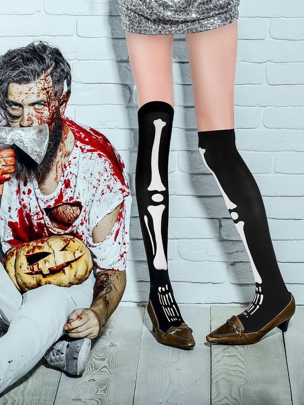 Tatuo kvinder strømper høje strømper til Halloween Cosplay kostume