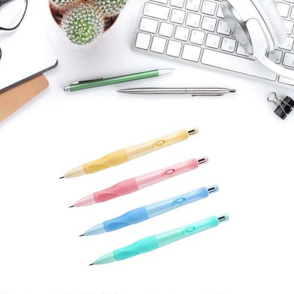 Mechanical Pencil with Refill Leads, 2 mm, Built-in Sharpener; Suitable for Students' Writing, Drawing