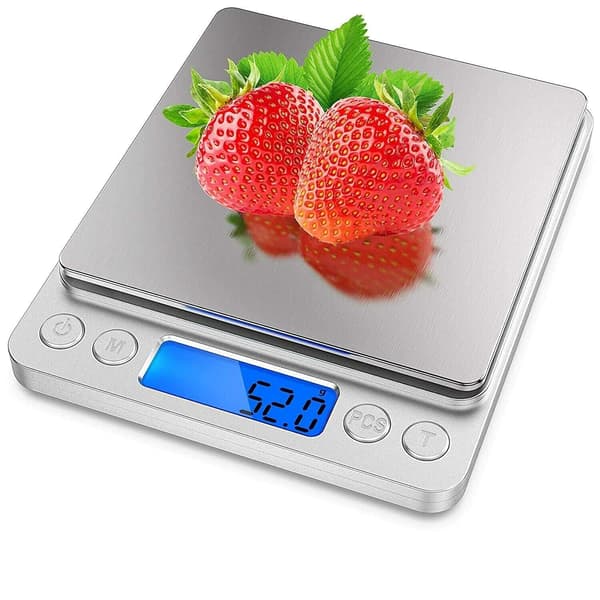 Digital Scale 3000g x 0.1g Herb Spice High Accuracy Cooking Scale, Pocket Scale with LCD Display for Cooking and Baking
