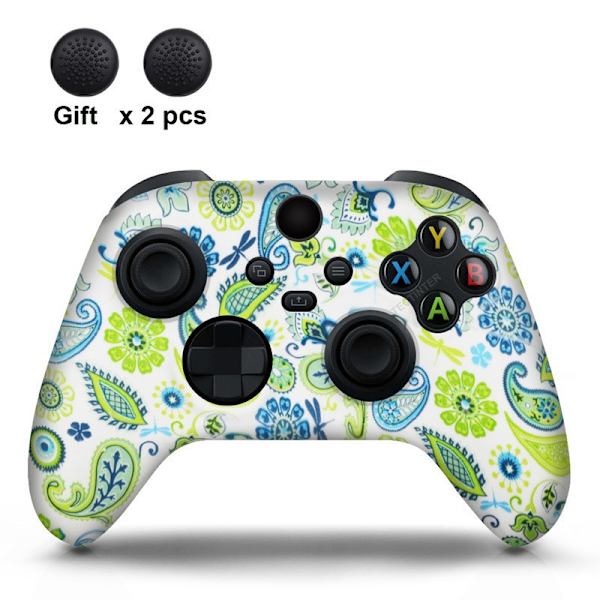 Xbox Series-kontroll Silikonöverdrag Series S/X-kontroll Skyddande överdrag med knapplock Dragonfly
