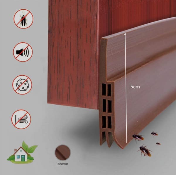 Windproof and waterproof door bottom - new insulating door bottom (quick installation)