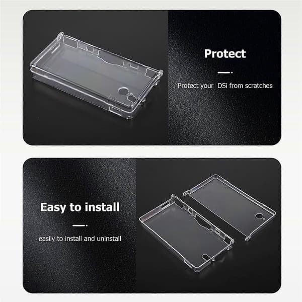Clear Crystal Hard Shell Case for Nintendo DSi NDSi