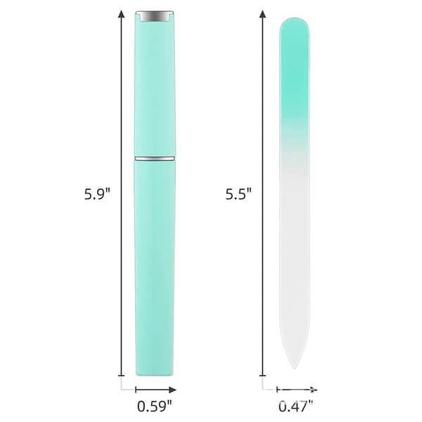 3-pak professionelle premium glasneglefile med etui Multicolo