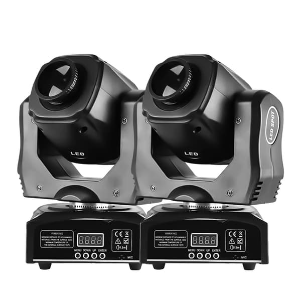 Rörlig huvudspotlight, DMX-kontroll, 60W effekt