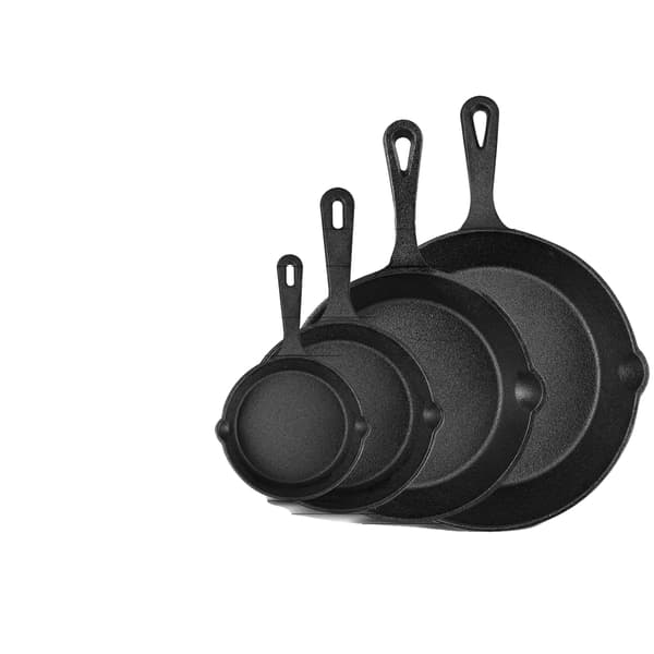 Non-Stick Stekpanna Set, Mångsidig Matlagning, Hållbar Konstruktion, 4PCS Set