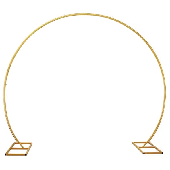 Bryllupsbue Stativ, Robust Metalramme, Alsidig til Begivenheder, Halvcirkel-1.8x2m, 2m/6.6FT