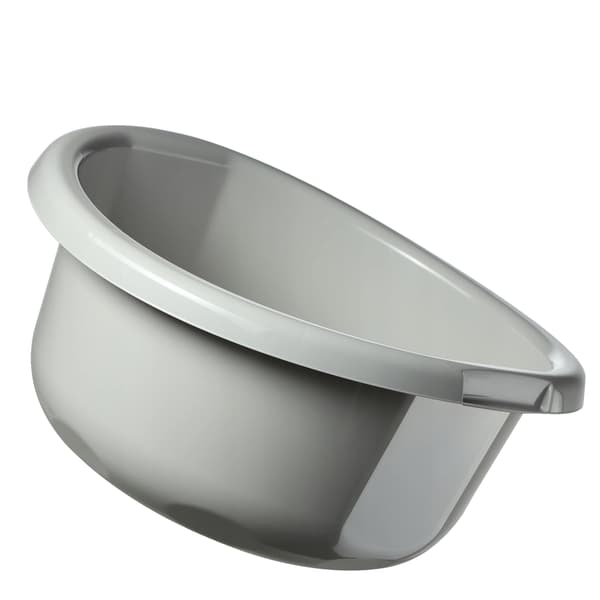 Plastskål, Ergonomisk Design, Mångsidig Användning, Ljusgrå, XL