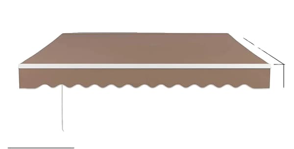 Retraktabel Markis, UV-skydd, Hållbar Aluminiumram, 3 x 2,5M