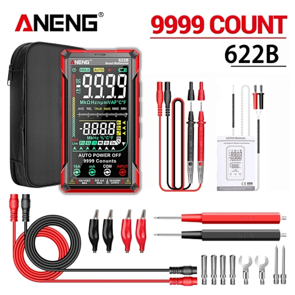 Digital Smart Multimeter, Automatisk Rækkevidde, Sand RMS, Pro Vision Pro Vision Pro Vision