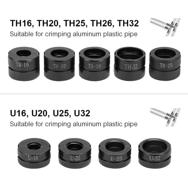 Hydraulisk Rörpressningskäftar, Pex Fittings Kompatibilitet, Cooper Cube Pressformar, TH och U