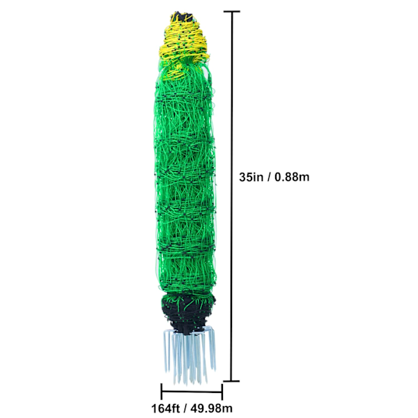 Elektrisk Hegn Net, Robust og Holdbar, Flere Strøm Muligheder,35 tommer x 164 fod 35inx164ft 35inx164ft