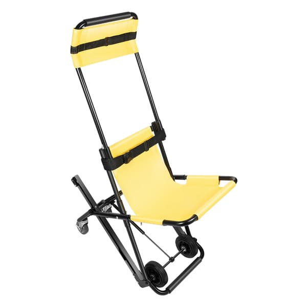 Trappe stol, bærbar design, 350 lbs kapacitet, Gul