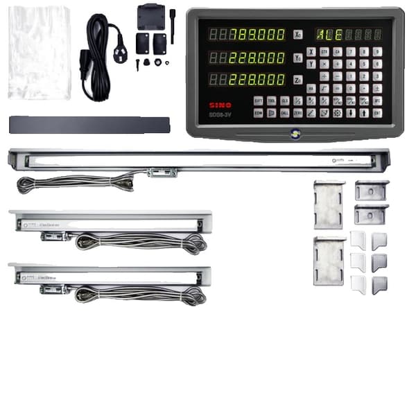 Digital avläsning, 3 axlar, metallhus, Paket 1