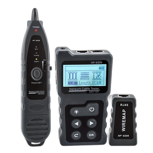 RJ45 Kabelsporer POE Netværkstester - NF-8209 Wiremap Skannerværktøj NF-8209