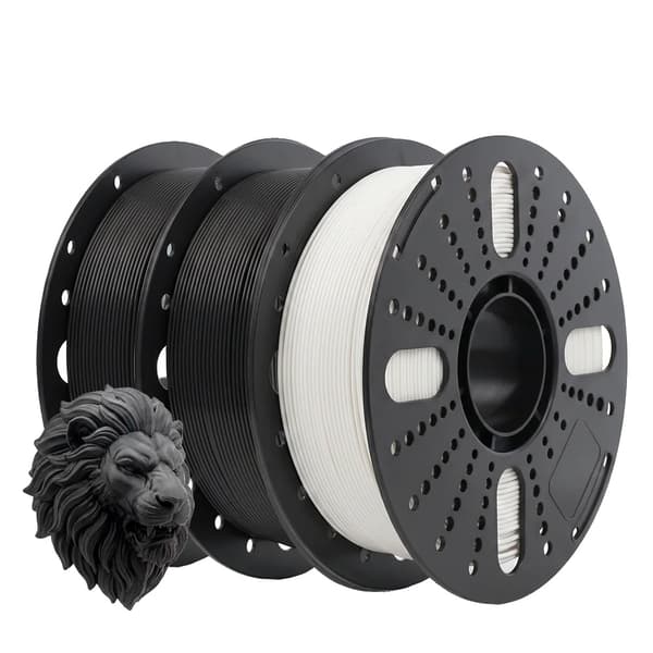 3D-skrivarfilament, PETG-material, 1,75 mm diameter, PETG-2BK-1WT