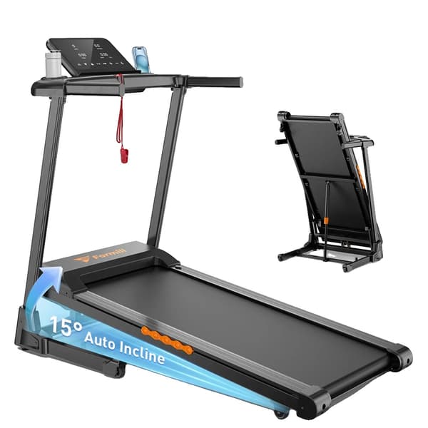 Incline Treadmill, Fällbar Design, Stötdämpningssystem, FT61