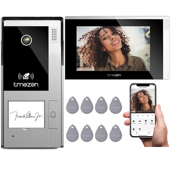 Video Intercom System, 1080p Video, Wi-Fi Forbindelse, 1M1D