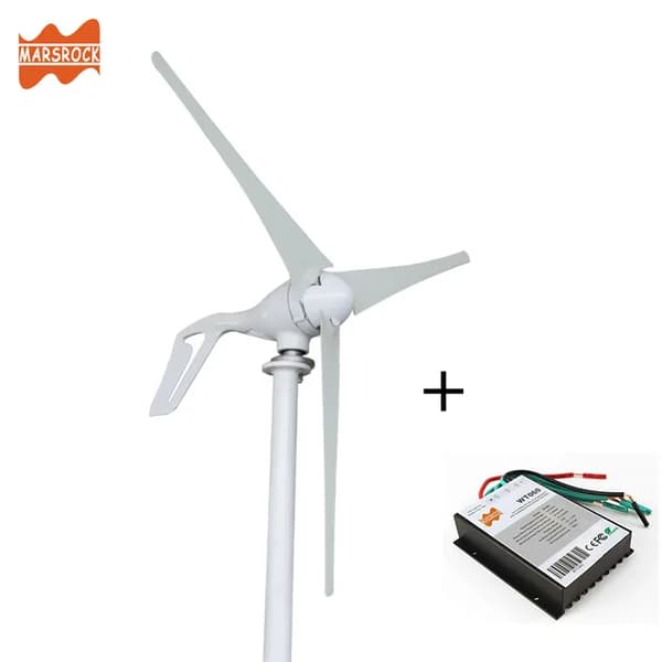 Vindmølle generator, 400W effektudgang, farverigt design