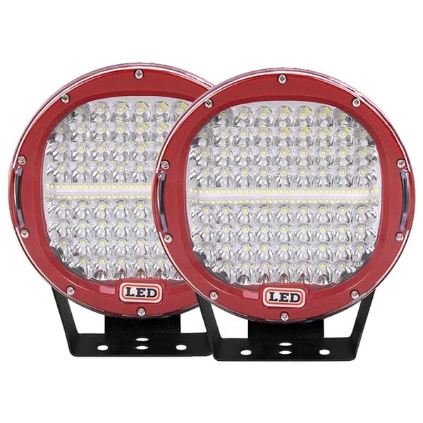 LED Arbetslampa, Hög Effekt, Punktstråle, 2st Röd Fläck