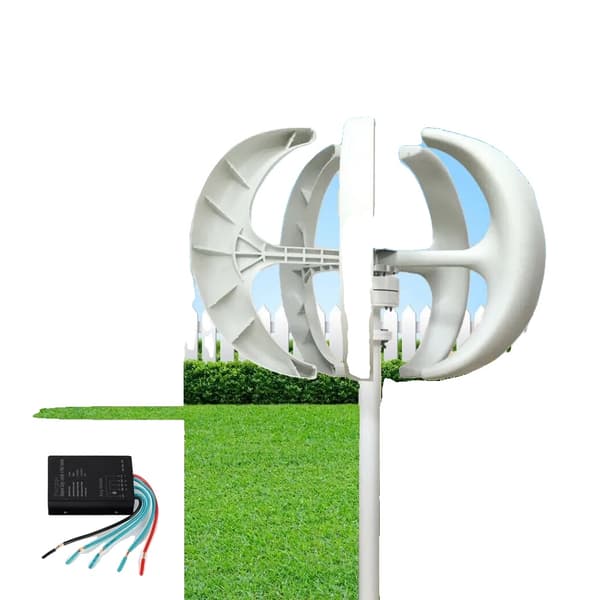 Vindmølle Generator, 600W Effekt, 5-Bladet Lodret Akse Design, 600W, 24V, 5 Blade