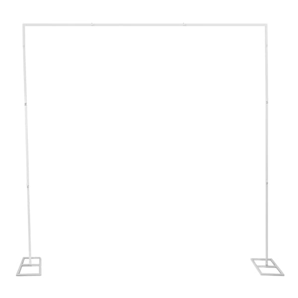 Backdrop Ställning, 2,4m x 2,4m, Järnmaterial, Fyrkantig Form, VIT, L