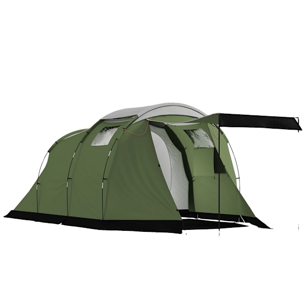 Campingtält, Rymlig Design, Allvädersskydd, ljusgrön