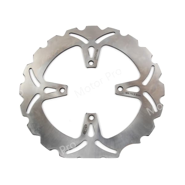 Bromsskiva, AISI 420 rostfritt stål, optimerad design, Silver