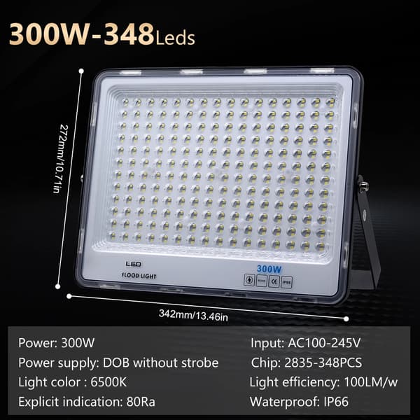 IP66 Vandtæt LED Flomlys, 300W