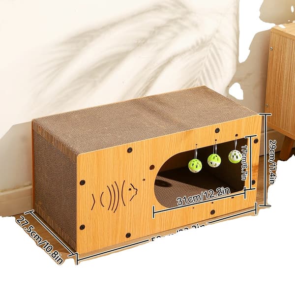Cat Villa, Trækonstruktion, Rummelig Lounge, Sjovt Skjulested, fisk