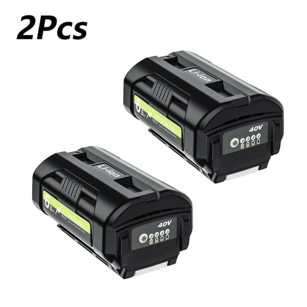 Batteribyte, 6000mAh kapacitet, 40V utspänning, 2Pcs 6000mAh