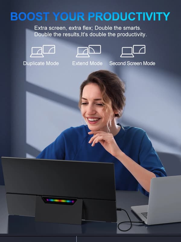 UPERFECT 18,5" Spelmonitor, 120Hz Uppdateringsfrekvens, IPS-panel,EU