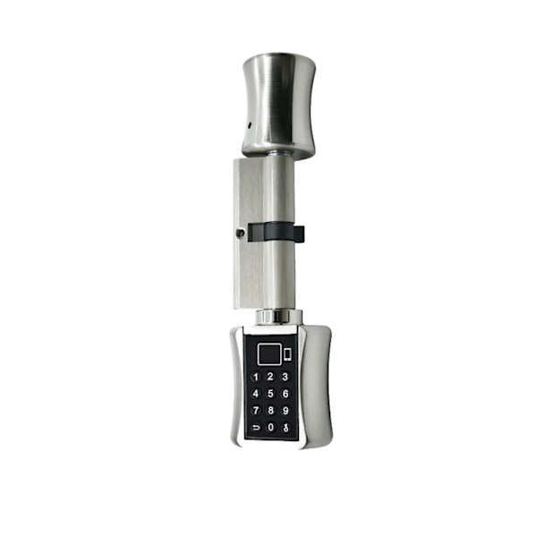 Smart dörrlås, TUYA App-integration, fingeravtrycksigenkänning, Silver, 70mm