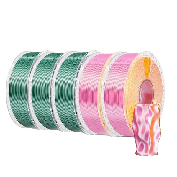 3D Filament, PLA Material, Dobbelt Farver, 3KN 2RD