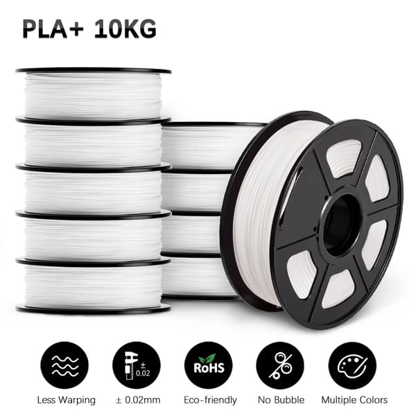 3D-skrivarfilament, PLA-material, 1,75 mm diameter,PLA PLUS Vit